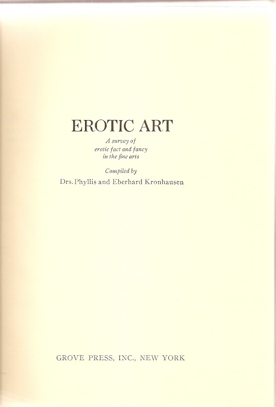 Akt Erotika - Knihy - Eberhard Kronhausen - Erotic Art