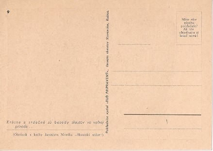 Junák, Skaut, Tramp - Pohlednice - Skaut 09 - Krásné a srdečné sů besedy skautov vo volnej prírodě... - Obrázek 2