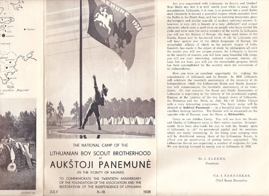 Junák, Skaut, Tramp - Skaut - Litva - Brožura 1938