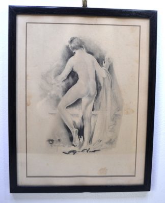 Obraz - Kresba - Akt - Sign: Fr. Myslivec - Vel: 41x32 cm (39x30)