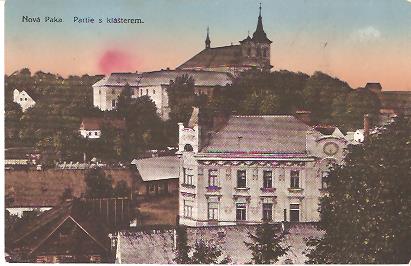 Pohlednice - Okres Jičín - Nová Paka - Partie s klášterem