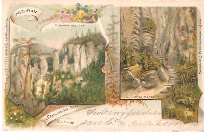 Pohlednice - Okres Jičín - Prachovské skály