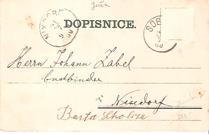 Pohlednice - Okres Jičín - Sobotka - C.p., náměstí, škola aj. - Obrázek 2