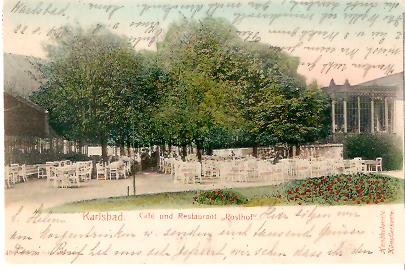 Pohlednice - Okres Karlovy Vary - Karlovy Vary - Cafe und restaurant Posthof