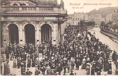 Pohlednice - Okres Karlovy Vary - Karlovy Vary - Mühlbrunnen Colonade
