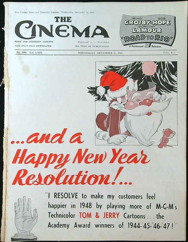 Časopis The Cinema - Vol. LXIX. No. 5590 - (1947.12.31)