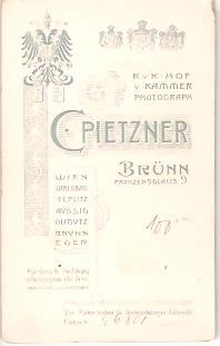 Fotografická vizitka - Brno - Pietzner - Portrét ženy - Obrázek 2