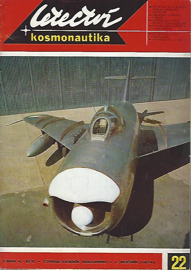 Časopis Letectví Kosmonautika 1974 číslo 22