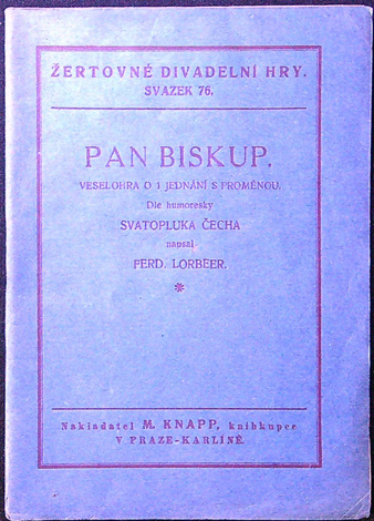 Loutkové hry - F. Lorbeer - Pan Biskup