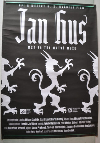 Filmový plakát - Jan Hus - Mše za tři mrtvé muže