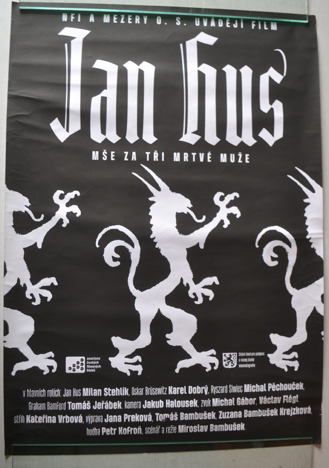 Filmový plakát - Jan Hus - Mše za tři mrtvé muže