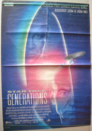 Filmový plakát - Star Trek - Generations (Pošk.)