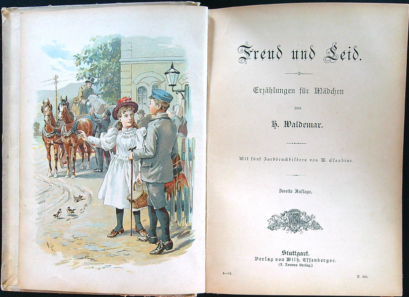 H. Waldemar - FREUD UND LEID. ERZÄHLUNGEN FÜR MÄDCHEN. - Obrázek 2