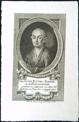 Černobílý mědirit - Ios. Anton Ritter v Riegger