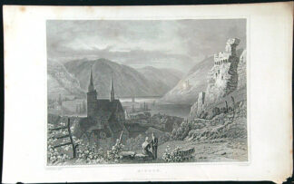 Černobílý mědiryt - Bincen .