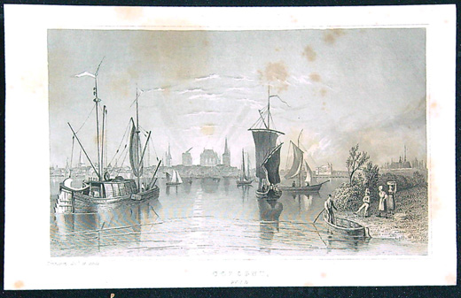 Černobílý mědiryt - Cologne.