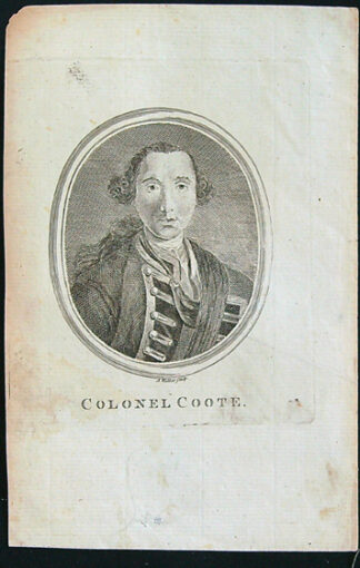 Černobílý mědiryt - Colonel Coote