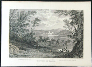 Černobílý mědiryt - Convent of Laach. (I)