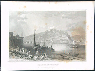 Černobílý mědiryt - Ehrenbreitstein