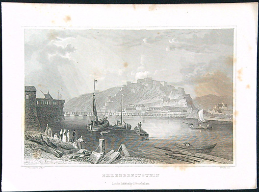 Černobílý mědiryt - Ehrenbreitstein