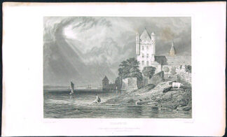 Černobílý mědiryt - Eldfeld.