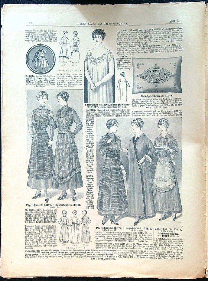 Deutsche Wäsche = und Handarbeits = Zeitung - heft 4. Jahrgang 1917. - Obrázek 2