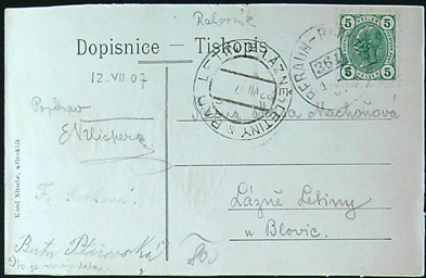 Pohlednice - Okres Rakovník - Křivoklát - město v popředí - černobílé (VII.) - Obrázek 2