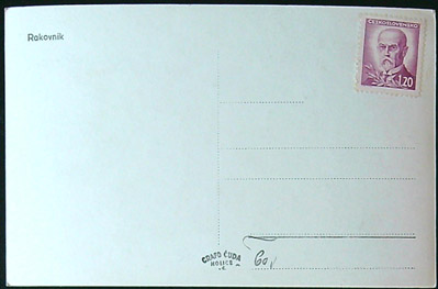 Pohlednice - Okres Rakovník - Rakovník - Radnice - černobílé - Obrázek 2