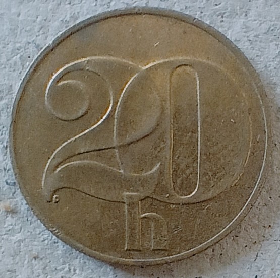 Mince - ČSFR - 20 Haléřů - 1991 (III.)