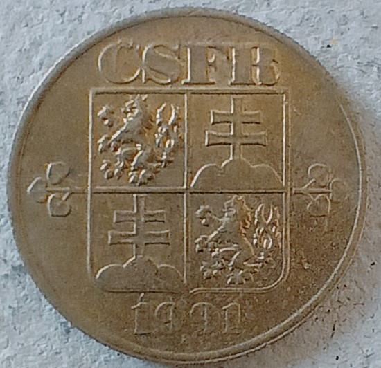 Mince - ČSFR - 20 Haléřů - 1991 (III.) - Obrázek 2