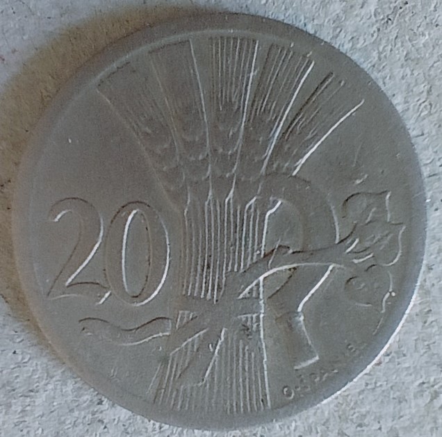 Mince - Československo - 20 Haléřů - 1924 (I.)