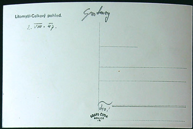 Pohlednice - Okres Svitavy - Litomyšl - CP (II.) - Obrázek 2