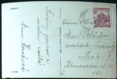 Pohlednice - Okres Svitavy - Litomyšl - CP shora - Obrázek 2