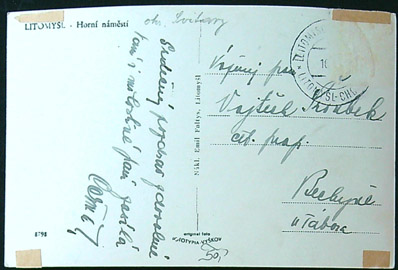 Pohlednice - Okres Svitavy - Litomyšl - Horní náměstí - CP - Obrázek 2