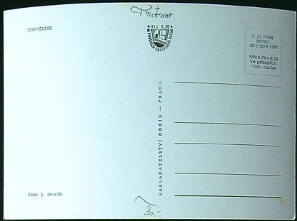 Pohlednice - Okres Trutnov - Chotěvice - CP - Obrázek 2