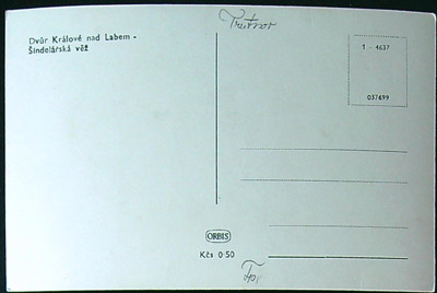 Pohlednice - Okres Trutnov - Dvůr Králové nad Labem - Šindelářská věž - Obrázek 2