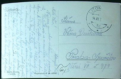 Pohlednice - Okres Svitavy - Litomyšl - Okénková (Lidový dům, Domov sv. Kláry, CP) - Obrázek 2