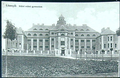 Pohlednice - Okres Svitavy - Litomyšl - Státní reálné gymnasium (II.)