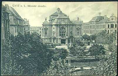 Pohlednice - Okres Ústí nad Labem - Městské divadlo