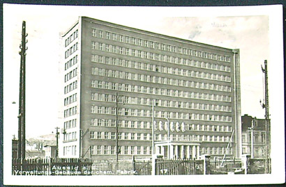 Pohlednice - Okres Ústí nad Labem - Správní budova chemické továrny