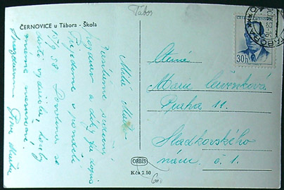 Pohlednice – Okres Pelhřimov - Černovice u Tábora - Škola - Obrázek 2
