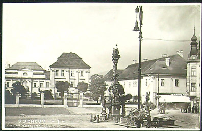 Pohlednice – Okres Teplice – Duchcov - Náměstí - Morový sloup