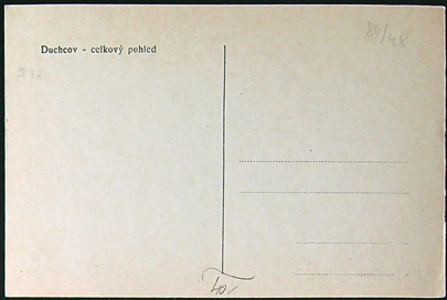 Pohlednice – Okres Teplice – Duchcov - Okénková - Černobílá - Obrázek 2