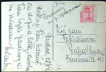 Pohlednice – Okres Teplice – Duchcov - Okénková (Náměstí, Zámek) - Obrázek 2