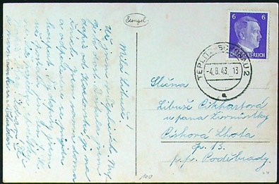 Pohlednice – Okres Teplice – Teplice - Celkový pohled - Výhled do lázeňských zahrad - Obrázek 2