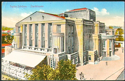 Pohlednice – Okres Teplice – Teplice - Krušnohorské divadlo - Barevné