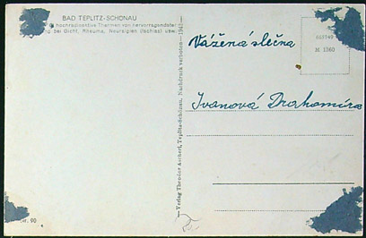 Pohlednice – Okres Teplice – Teplice - Okénková - Černobílá - Obrázek 2