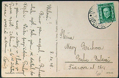 Pohlednice – Okres Teplice – Teplice - Okénková - Černobílá - Lázně - Obrázek 2