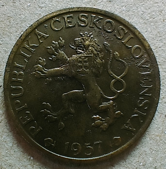 Mince - Československá republika 1948-1960 - 1 Koruna - 1957 (IX.) - Obrázek 2