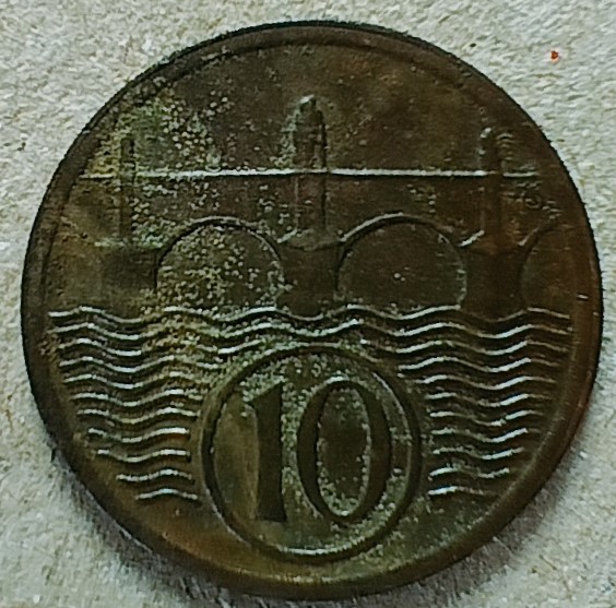 Mince - Československo - 10 Haléřů - 1925 (V.)